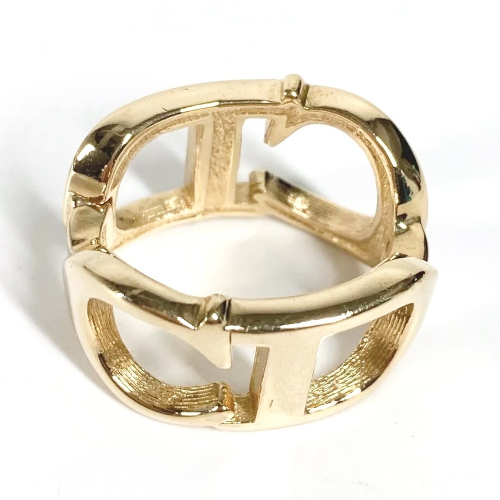Rare Vintage Dior CD Ring / Scarf Ring - Picture 6 of 7